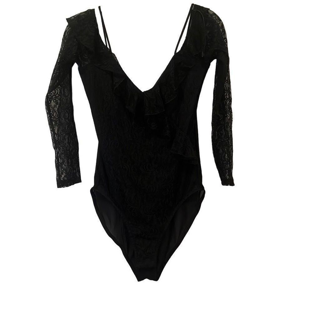 TopShop Black Lace Women’s Bodysuit Sz.6